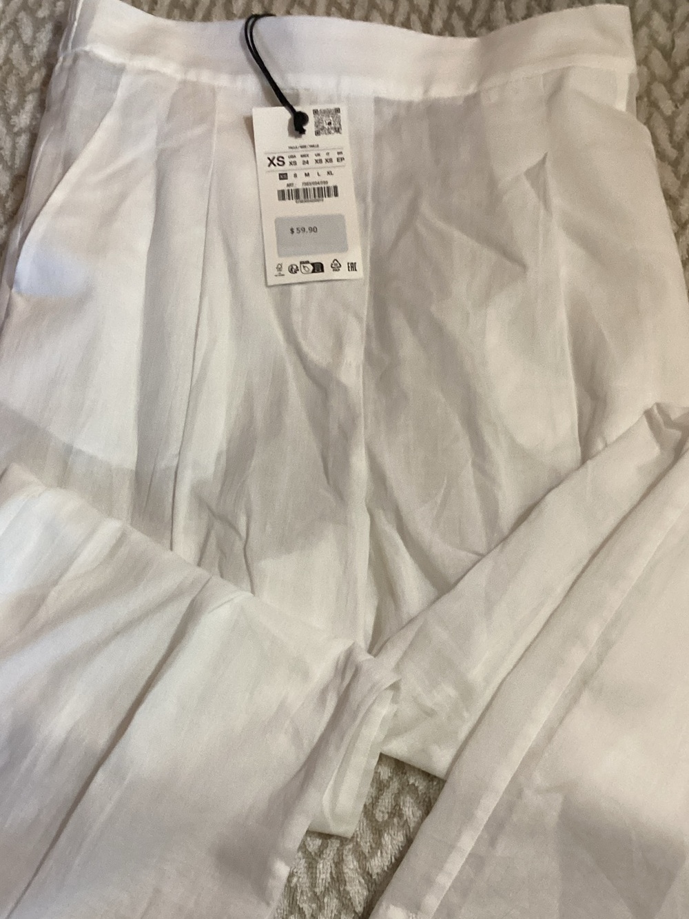 Zara 100% cotton Trousers